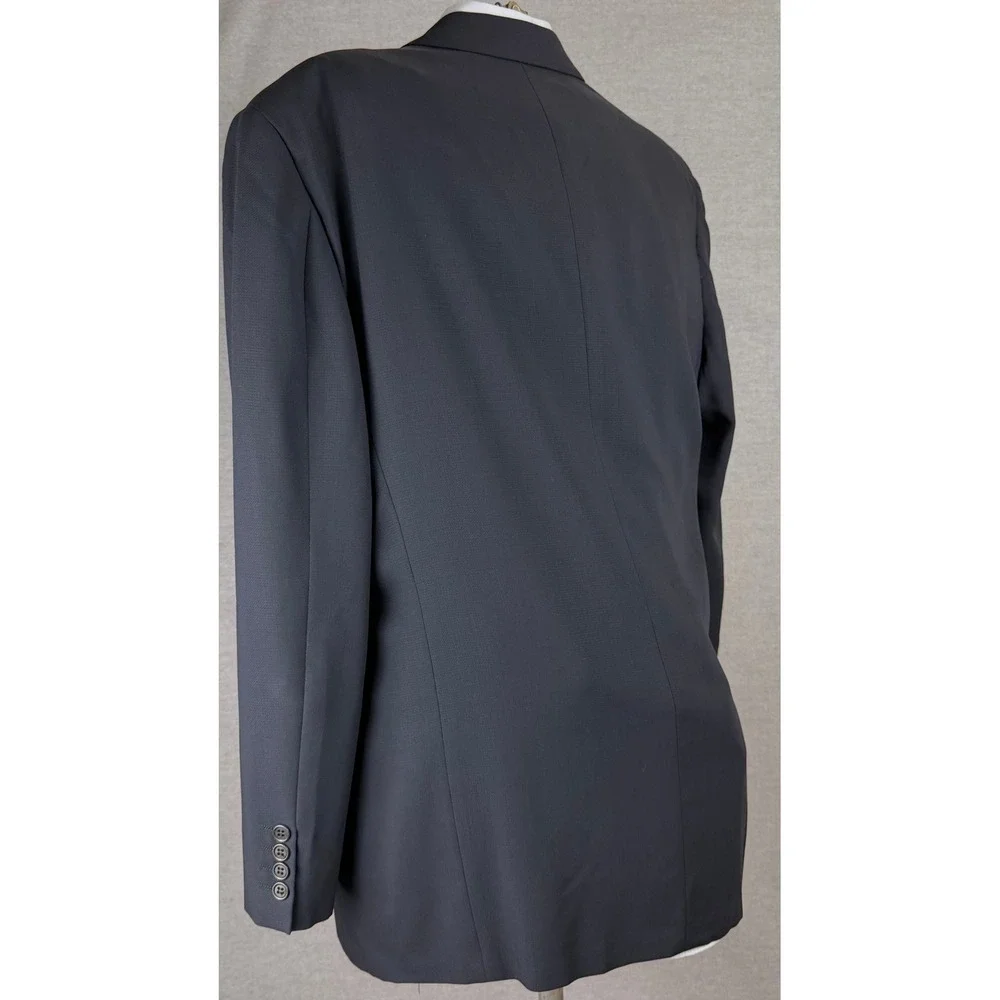 Valentino Uomo Vintage Navy Blue 2‎ Piece Suit 39x31.5 Wool 3 Button Blazer Mens